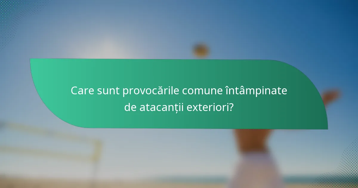 Care sunt provocările comune întâmpinate de atacanții exteriori?