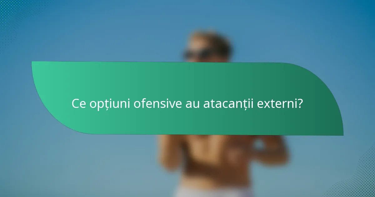 Ce opțiuni ofensive au atacanții externi?
